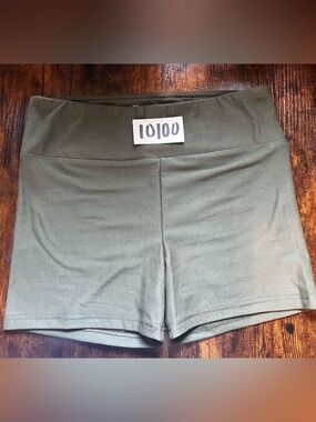 No Boundaries Olive Athletic Shorts